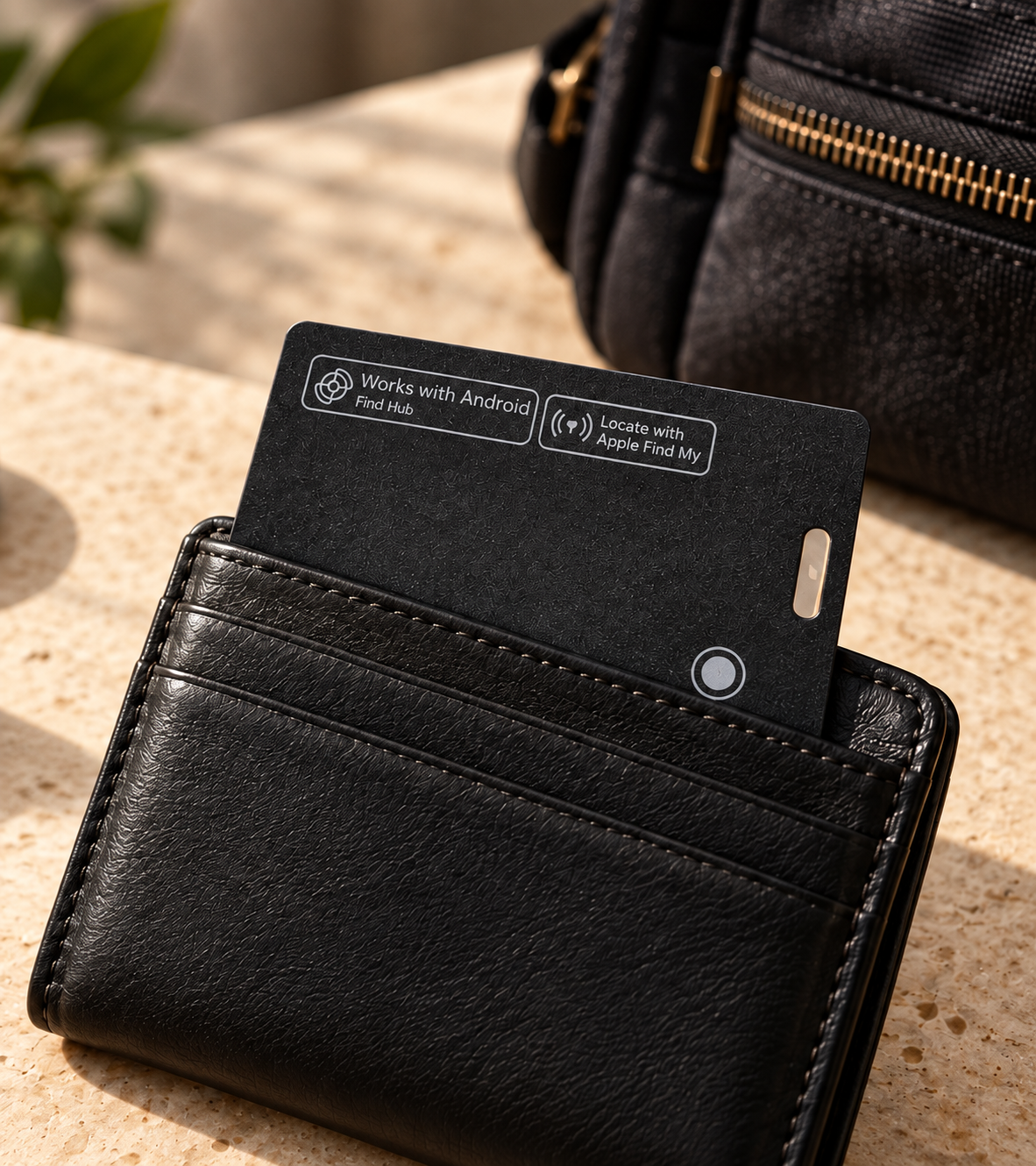 Kartal Card dans un portefeuille en cuir noir